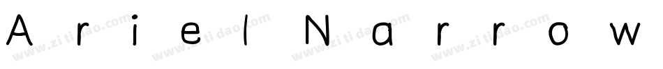 Ariel Narrow字体转换
